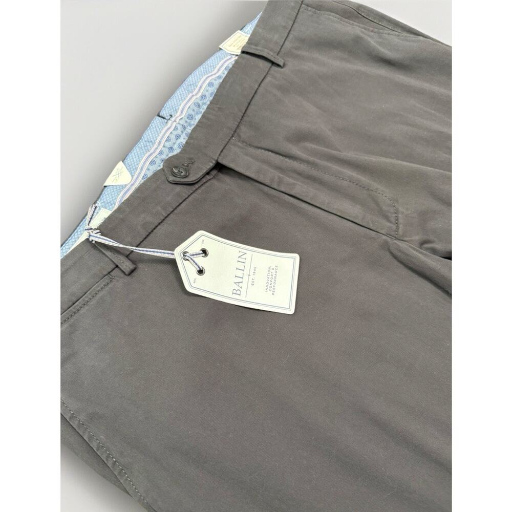 NEW Ballin Pants Mens 44 X 35 Atwater Chino Loden Trousers Business Casual Gray